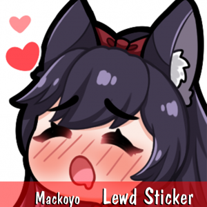 Mackoyo Lewd Sticker