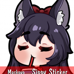 Mackoyo Sip! Sticker