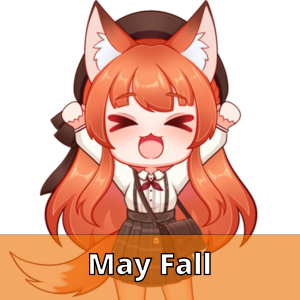 Maykitsune Fall Sticker