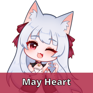 Maykitsune Heart Sticker