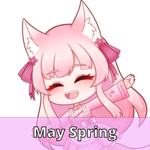 Maykitsune Spring Sticker