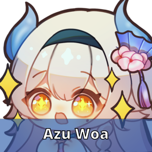 Azu Woa Sticker